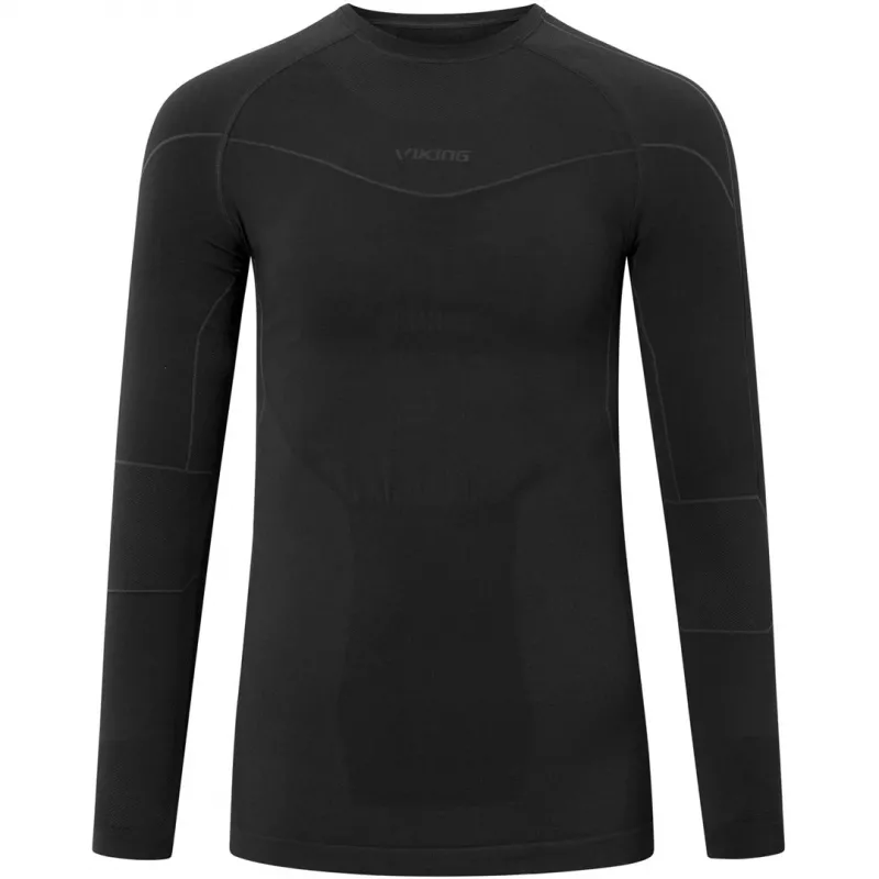 Conjunto de roupa térmica VIKING Gary homem de bambu, tamanho M, preto