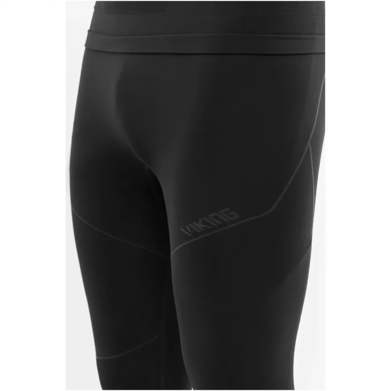 Conjunto de roupa térmica VIKING Gary homem de bambu, tamanho M, preto
