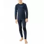 Conjunto de roupa térmica Viking Riko para criança preto-azul 116-128 cm