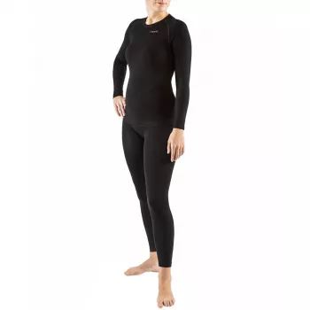 Conjunto de roupa térmica interior para mulher Viking Ritra Bamboo Preto XL