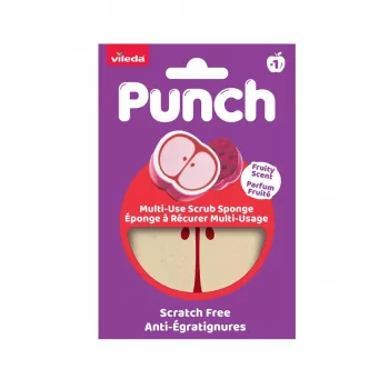 Vileda Punch esponja multiusos – maçã, 1 unid.