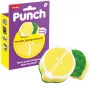 Vileda Punch esponja de limpeza flexível, limão, 1 unid.
