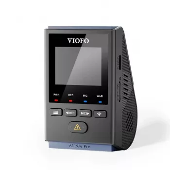 VIOFO A119M Pro dashcam 2K QHD com Sony STARVIS 2 IMX675, GPS e Wi-Fi integrados, supercondensador, campo de visão de 140°, ecrã de 1,5