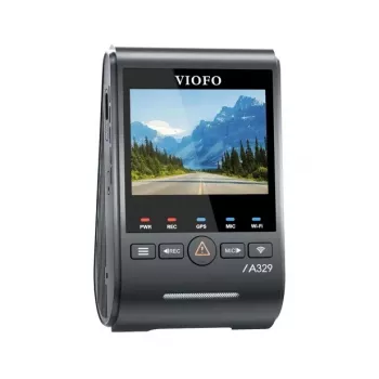 Câmara de tablier VIOFO A329S 1CH GPS 4K UHD com Sony STARVIS 2 IMX678, GPS integrado, Wi-Fi, modo de estacionamento, LCD de 2,4 polegadas, supercondensador, até 512 GB