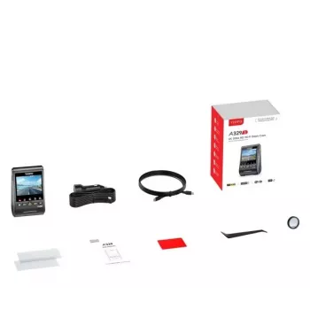 Câmara de tablier VIOFO A329S 1CH GPS 4K UHD com Sony STARVIS 2 IMX678, GPS integrado, Wi-Fi, modo de estacionamento, LCD de 2,4 polegadas, supercondensador, até 512 GB