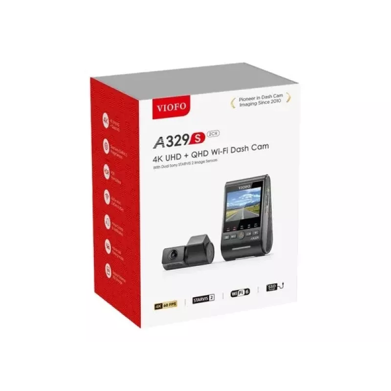 VIOFO A329S 2CH Gravador de vídeo GPS