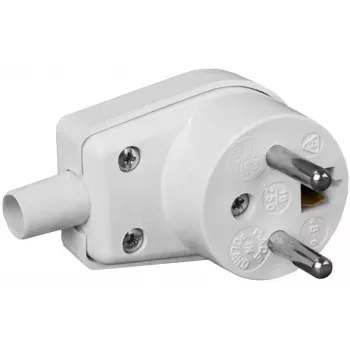 VIPLAST 220-01 Ficha de rede angular 16A 250V IP20 branco
