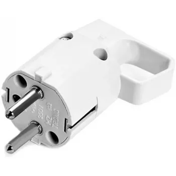 VIPLAST 325-01 ficha Schuko universal com anel de aperto, 16A 250V, IP20, branca