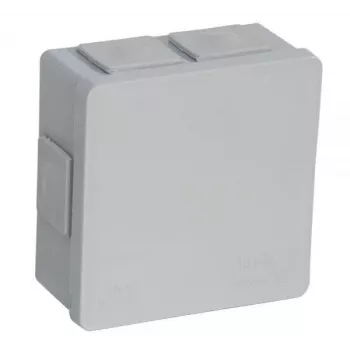 Caixa de superfície VIPLAST VP-02, 6 entradas de cabo, IP55, cinzento, 86x86x40mm
