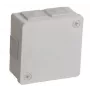 VIPLAST VP-22 Caixa de derivação de sobrepor 6 entradas IP55 branca 86x86x40mm
