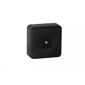 Caixa vazia de superfície VIPLAST VP-31, 12 aberturas de passagem, IP55, preta, 85x85x37 mm
