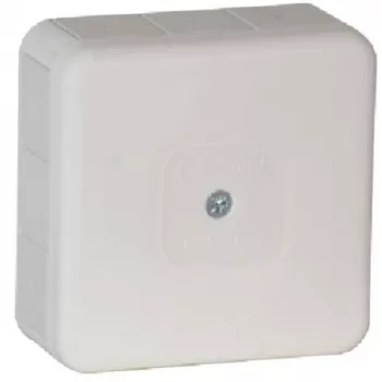 Caixa de derivação de superfície VIPLAST VP-31, vazia, 12 entradas de cabo, IP55, branca, 85x85x37 mm