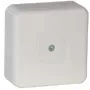 Caixa de derivação de superfície VIPLAST VP-31, vazia, 12 entradas de cabo, IP55, branca, 85x85x37 mm