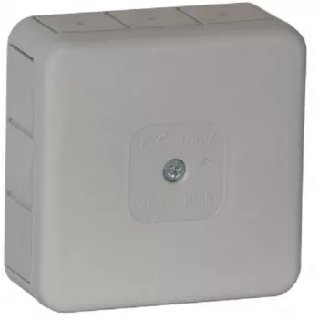 Caixa de derivação saliente VIPLAST VP-31, 12 aberturas de passagem, cinzento, IP55, 85x85x37mm
