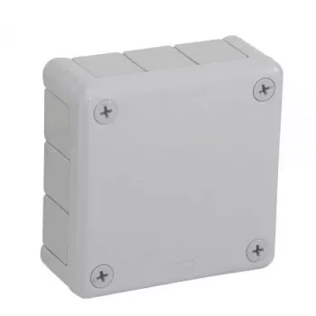 Caixa de derivação de superfície VIPLAST VP-41, 12 entradas de cabo, cinzento, IP55, 98x98x42mm
