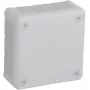 VIPLAST VP-41 Caixa de derivação à superfície, vazia, 12 entradas de cabo, branco, IP55, 98x98x42 mm
