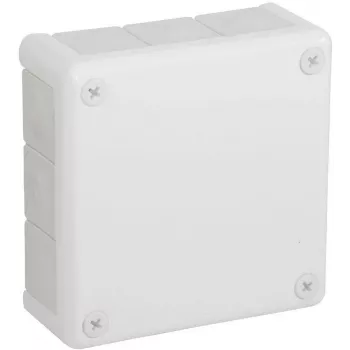 VIPLAST VP-51 Caixa vazia de montagem à superfície, 12 entradas de cabo, branco, IP55, 118x118x46 mm
