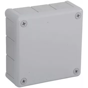 VIPLAST VP-51 Caixa de derivação de superfície, 12 entradas, cinzento, IP55, 118x118x46 mm