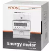 Contador de energia trifásico Virone EM-3, 80A, 3 módulos, calha DIN TH-35mm