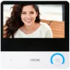 Virone VDP-67 Videoporteiro FullHD 1080p, Monitor LCD a Cores de 7 Polegadas, Leitor RFID, Tuya Smart Wi-Fi