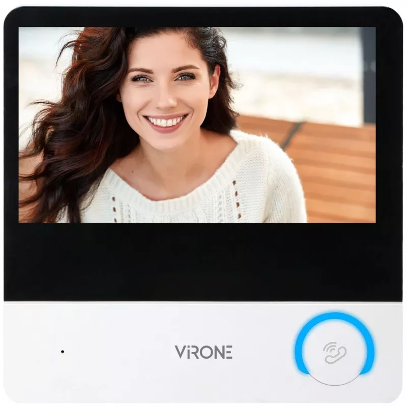 Virone VDP-67 Videoporteiro FullHD 1080p, Monitor LCD a Cores de 7 Polegadas, Leitor RFID, Tuya Smart Wi-Fi