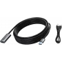 VISION TC 5MUSB3.0EXT+/BL Cabo de extensão ativo USB 3.0 5 m USB-A macho/fêmea preto prateado