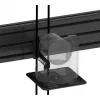 Vision VFM-MNU/P3X75 Kit robusto de montagem em parede e calha para 3 ecrãs LCD de 65-75 polegadas vertical aço alumínio preto