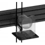 Vision VFM-MNU/P3X75 Kit robusto de montagem em parede e calha para 3 ecrãs LCD de 65-75 polegadas vertical aço alumínio preto
