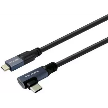 Cabo angular USB-C para USB-C Vivolink PROUSBCMM10A 1m 10Gbps 100W 4K