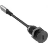 Vivolink tomada de mesa USB-C preta com cabo USB-C de 0,3 m