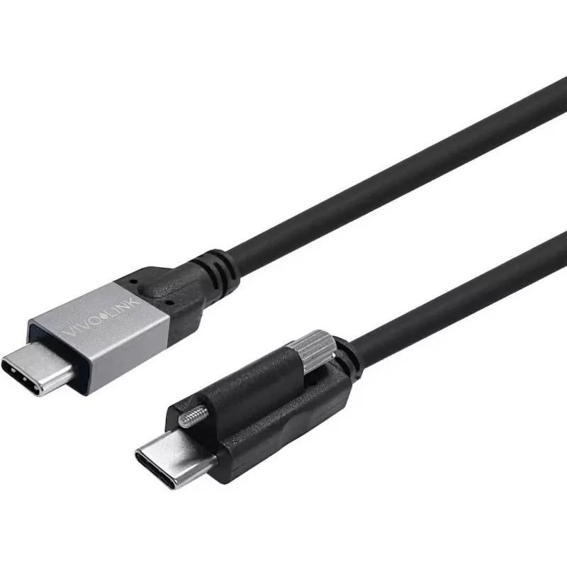 VIVOLINK Cabo de USB-C com parafuso para USB-C 8m, testado Enterprise (PROUSBCMMS8)