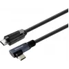 Vivolink Cabo USB-C para USB-C, Angular, para Uso Profissional (PROUSBCMMS8A)