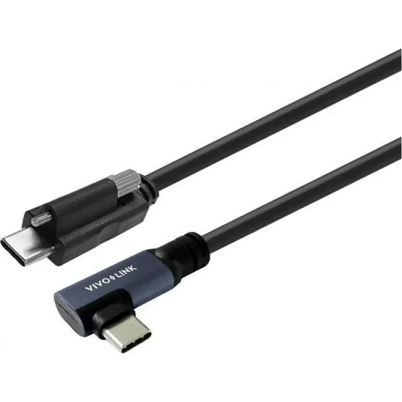 Vivolink Cabo USB-C para USB-C, Angular, para Uso Profissional (PROUSBCMMS8A)