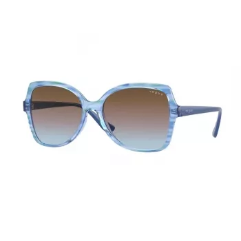 Óculos de sol de olho de gato VOGUE VO5488S306048 para mulher Havana castanho degradê 56mm