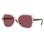 VOGUE VO5488S30625Q Óculos de sol de mulher borboleta - armação rosa transparente, lentes gradiente violeta escuro, 56 mm