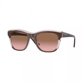 Óculos de sol de mulher VOGUE VO5557S313614 - armação cinzenta transparente, lentes cinzentas escuras, 54 mm