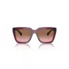 VOGUE VO5575SB29891 Óculos de sol de mulher retangulares Havana castanho gradiente 55 mm