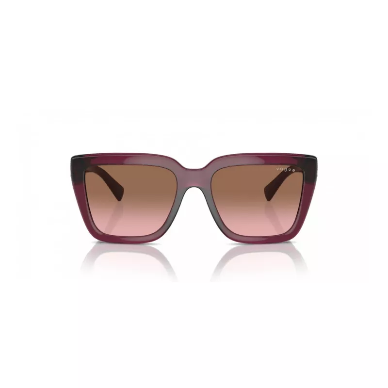 VOGUE VO5575SB29891 Óculos de sol de mulher retangulares Havana castanho gradiente 55 mm