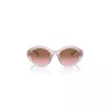 Vogue VO5576SB29421 Óculos de sol de mulher - gatinho, rosa transparente, lentes cinzento-escuro