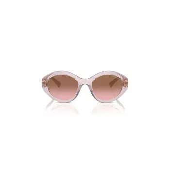 Vogue VO5576SB29421 Óculos de sol de mulher - gatinho, rosa transparente, lentes cinzento-escuro