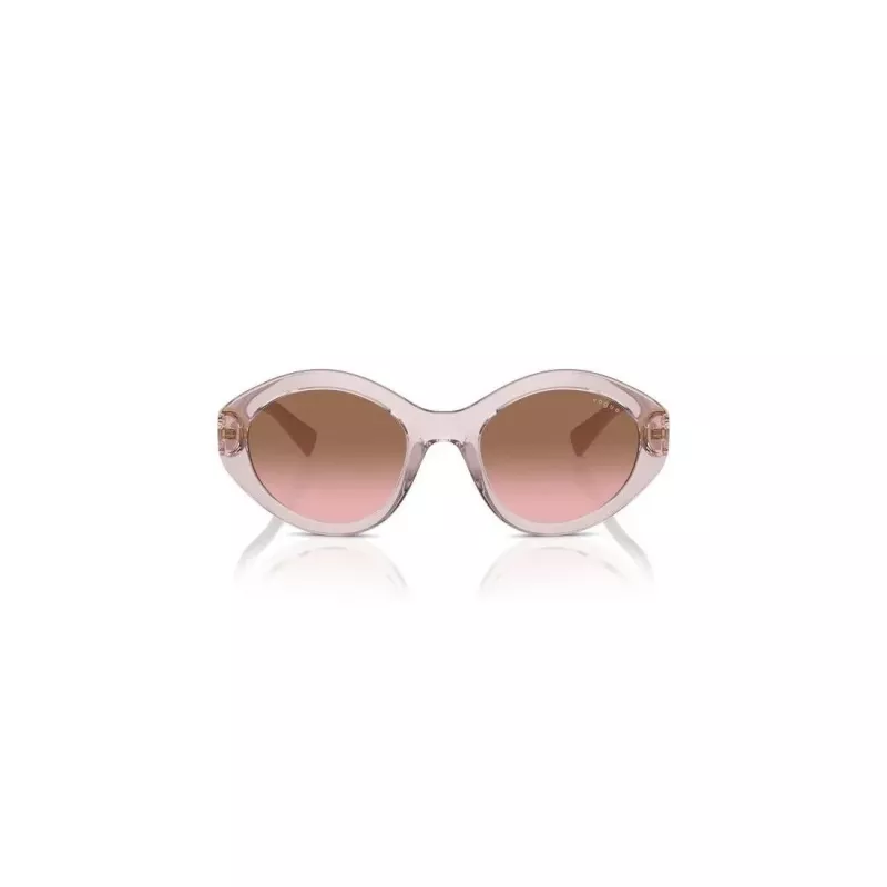 Vogue VO5576SB29421 Óculos de sol de mulher - gatinho, rosa transparente, lentes cinzento-escuro