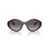 Óculos de sol de mulher VOGUE VO5576SB2989T olho de gato - armação rosa transparente, lentes cinzentas escuras, 52 mm