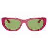 Óculos de sol de borboleta VOGUE para mulher VO5586S31602 - Armação rosa transparente, lentes cinzento-escuro, 53 mm de largura da lente