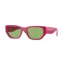 Óculos de sol de borboleta VOGUE para mulher VO5586S31602 - Armação rosa transparente, lentes cinzento-escuro, 53 mm de largura da lente