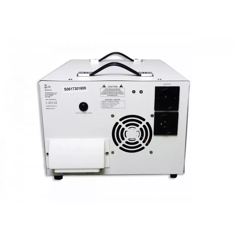 Volt Polska AVR Pro 10000VA estabilizador de tensão servo 3%