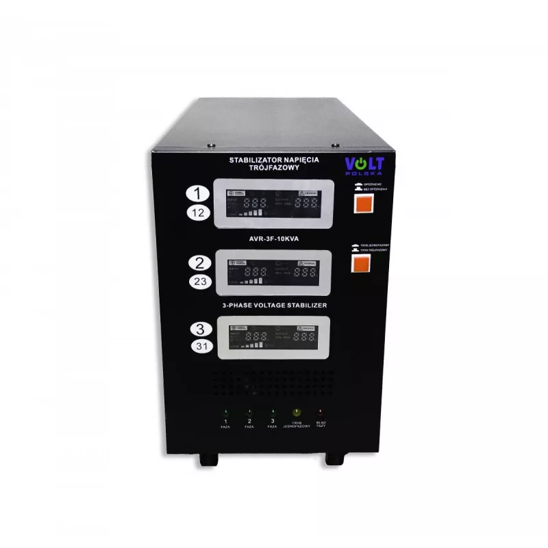 Volt Polska AVR PRO 10000VA regulador de tensão trifásico