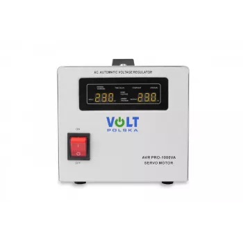 Estabilizador de tensão servo Volt Polska AVR Pro 1000VA com precisão de 3%