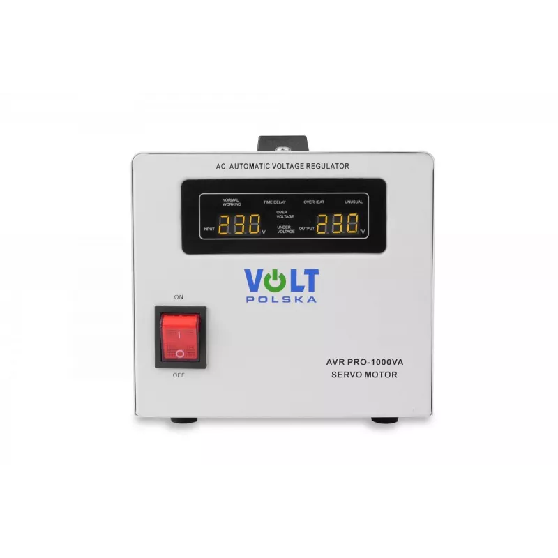 Estabilizador de tensão servo Volt Polska AVR Pro 1000VA com precisão de 3%