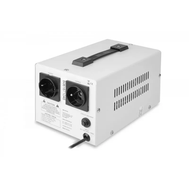 Estabilizador de tensão servo Volt Polska AVR Pro 1000VA com precisão de 3%