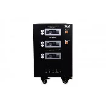 Estabilizador de tensão trifásico VOLT POLSKA AVR PRO 25000VA automático precisão 3% servomotor
